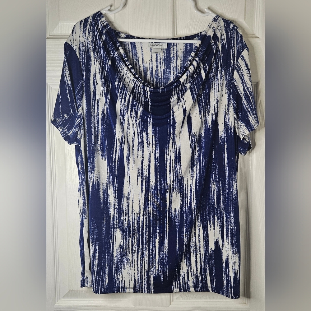 Jaclyn Smith Collection Cowl Blouse